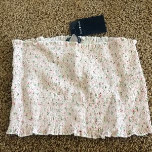 Brandy Melville smocked tube top
